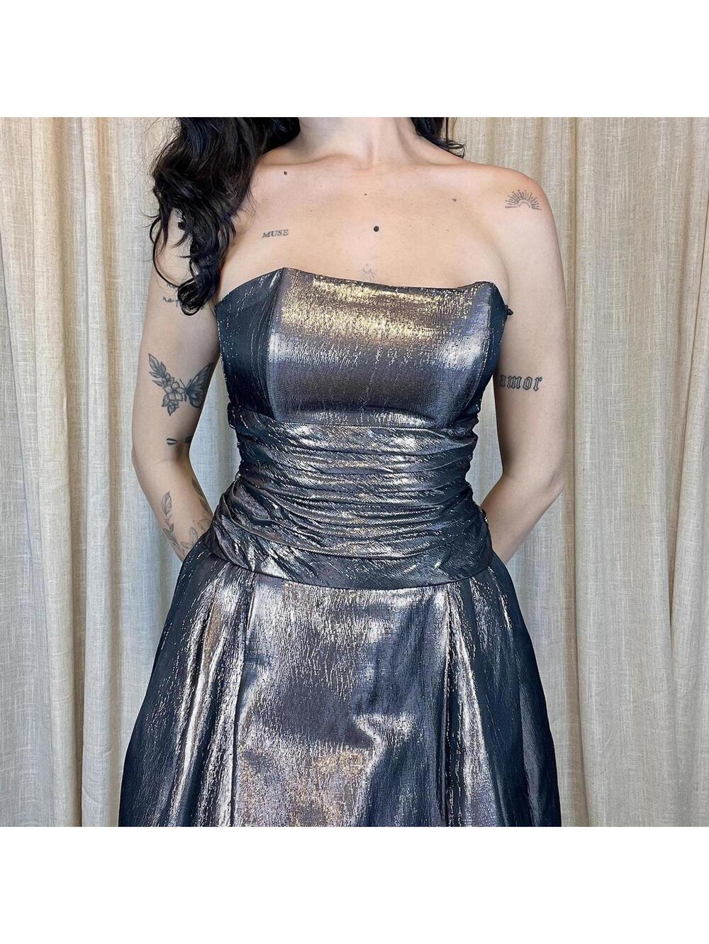 Metallic Mini Dress - Picture 2 of 8